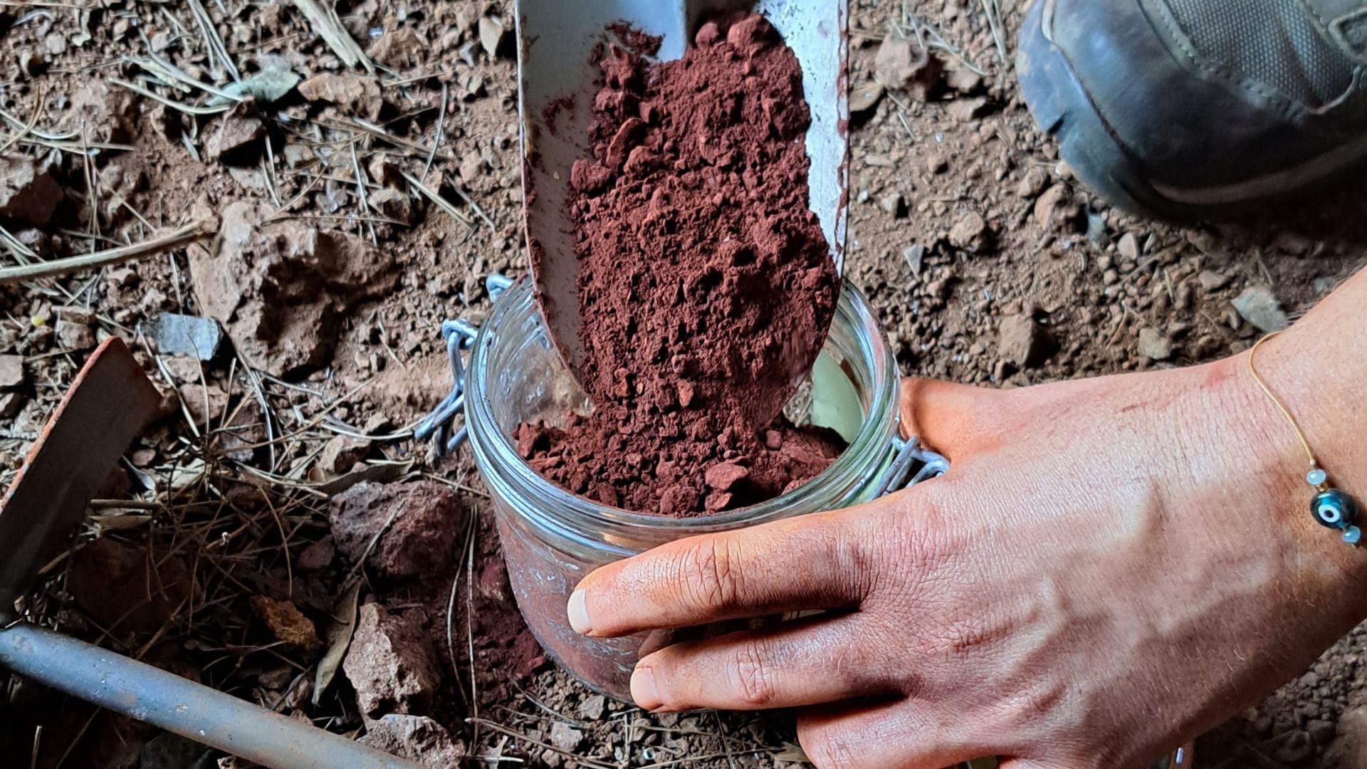 Fabrication de pigments et transformation en aquarelle