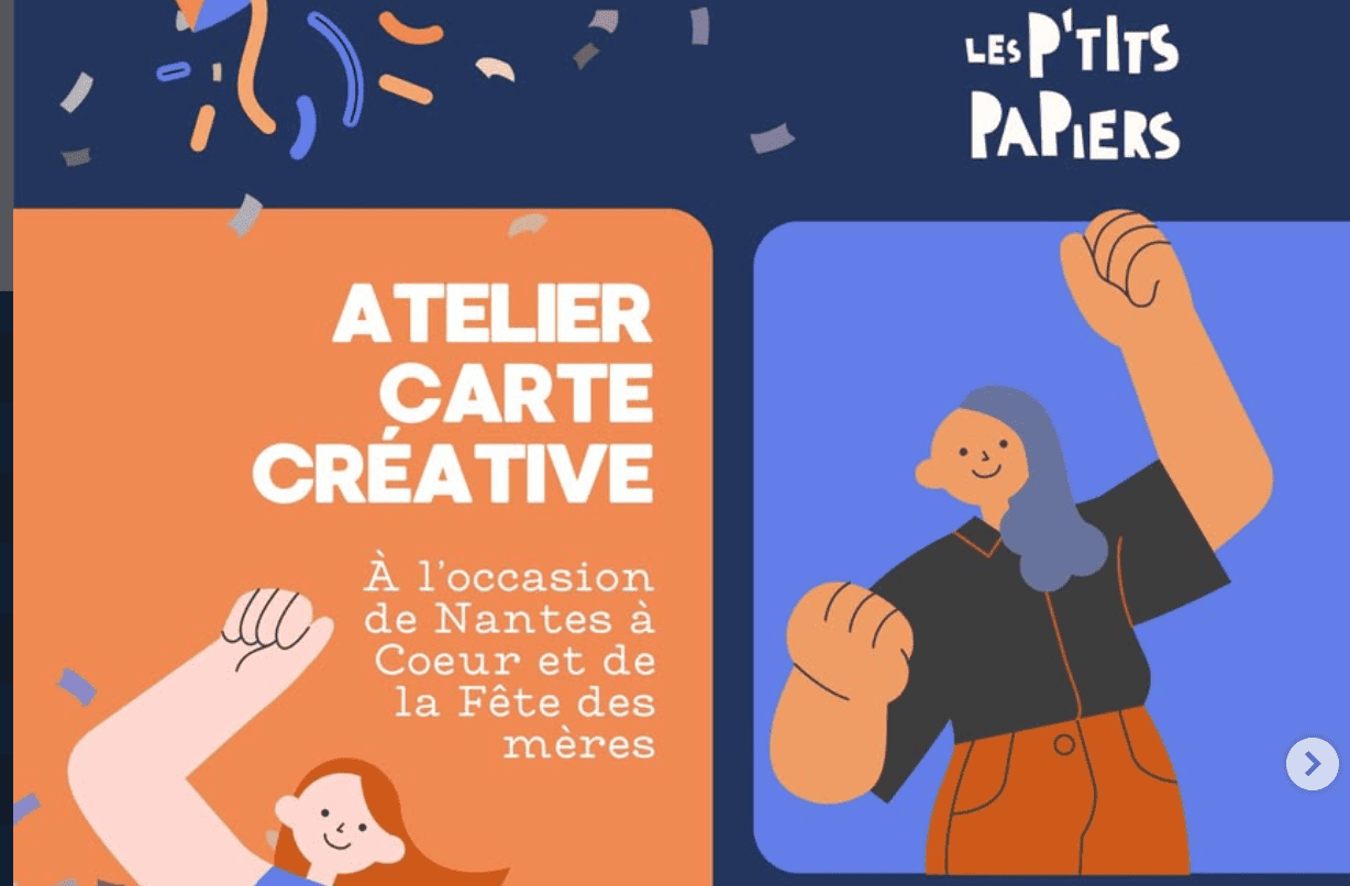 Atelier créatif fête des mères par les p'tits papiers